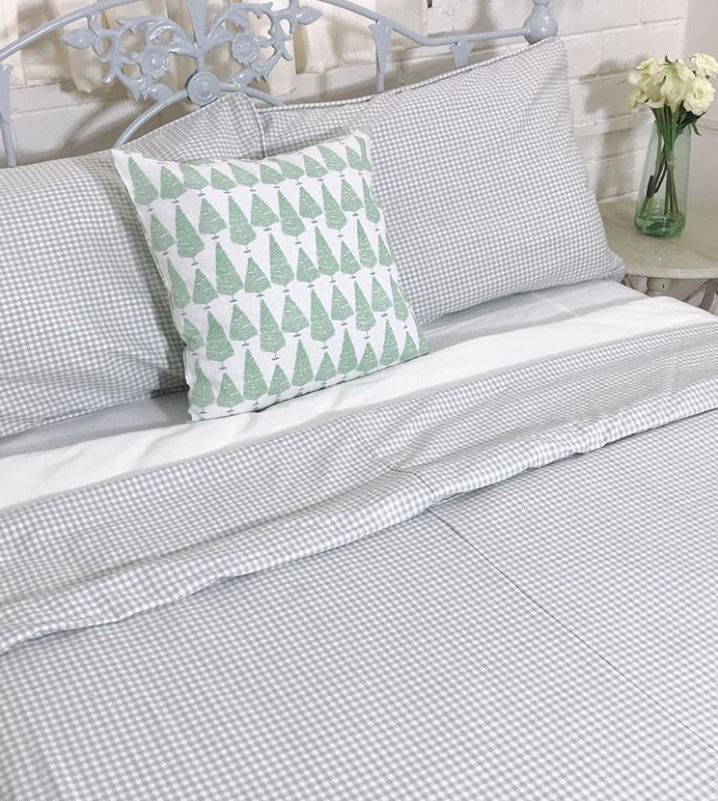 Grey Gingham Duvet Belleven