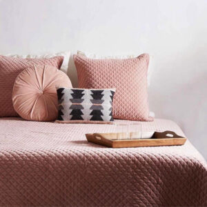 Cotton Diamond Velvet Quilted Bedding Set