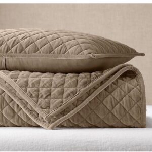 Cotton Diamond Velvet Quilted Bedding Set