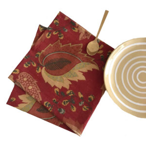 Red Jacobean Napkin (Set Of 4)