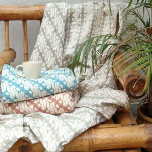 Batik Kantha Cotton Throw