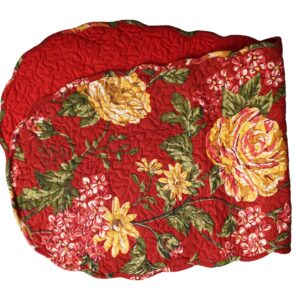 Red Floral Table Runner