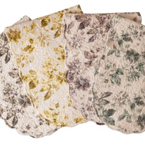 Fleur De Leaf Quilted Table Runner