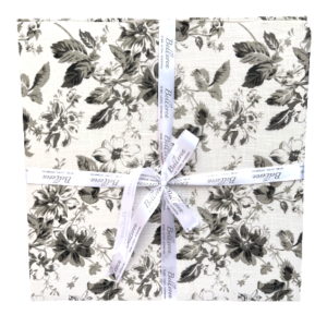 Grey Fleur De Leaf Table Linen Gift Box