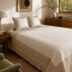 French Market Trapunto Bedding Set
