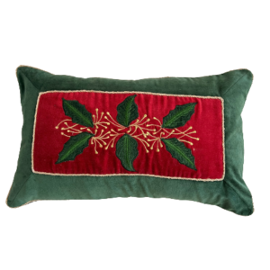 Iconic Christmas Embroidered Pillow Cover