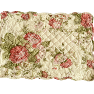 Pink Rose Vintage Rectangular Placemat(set of 4)