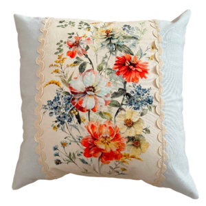 Ice Blue Rose Bouquet Cushion Cover