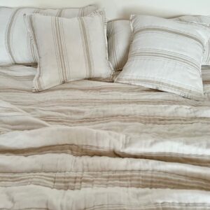 Linen Yarn Dyed Stripe Bedding Set