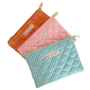 Gingham Small Pouch