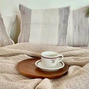 Linen Uneven Stripes Bedding Set
