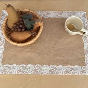 Jute Lace Rectangular Placemat (Set of 4)