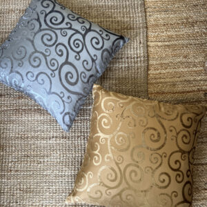 Burnt out velvet holiday cushion cover