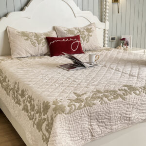 Luxe Velvet Crewel Embroidered Hand Quilted Bedding Set