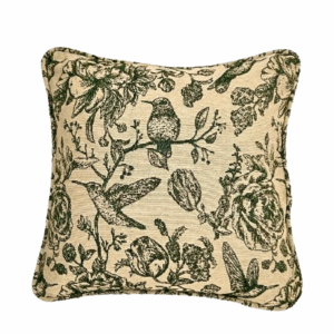 Bird Print Jacquard Pillow Cover