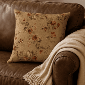 Antique Rose Linen Pillow Cover